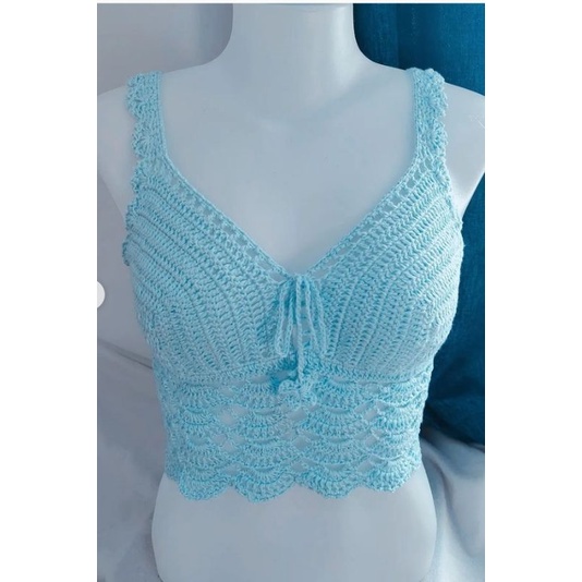 croptop móc len - hàng hanmade móc theo số đo