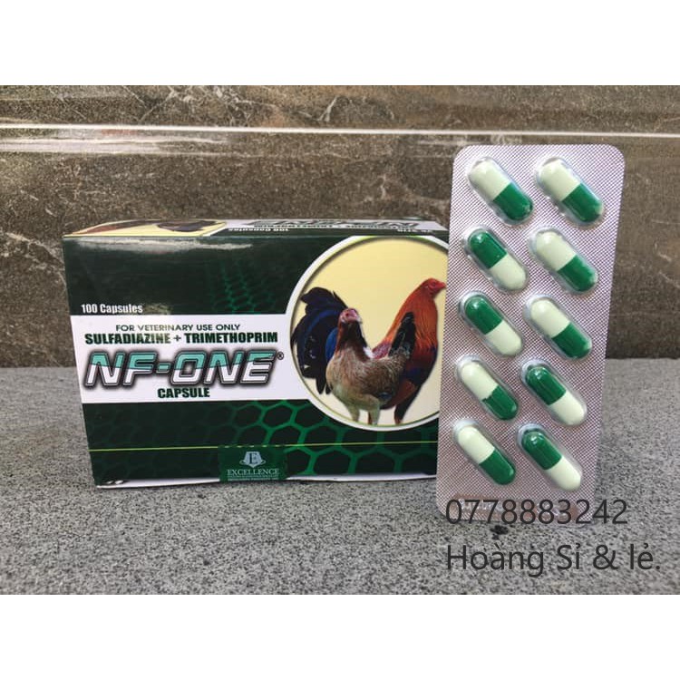 NF-One chuyên trị về đường ruột, phân xanh trắng, ăn không tiêu (1 vỉ) - Thuốc Chiến Kê.