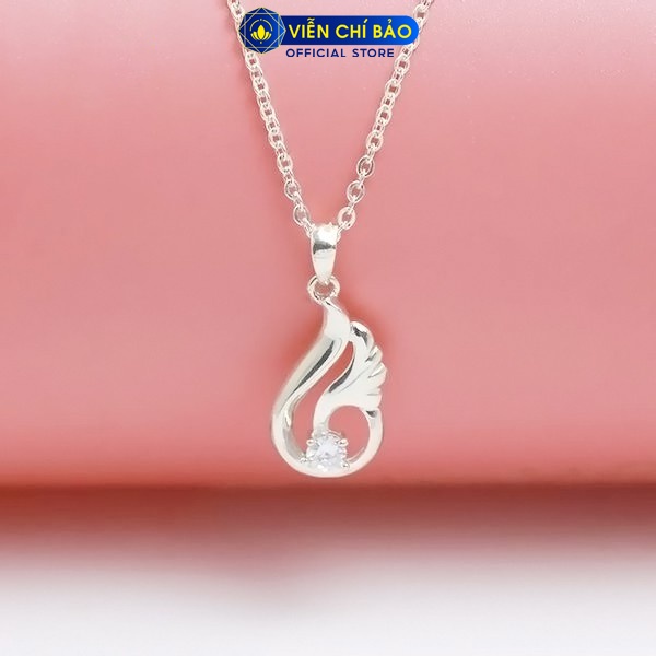 Dây chuyền bạc nữ thiên nga chất liệu bạc 925 thời trang phụ kiện trang sức nữ Viễn Chí Bảo D400799