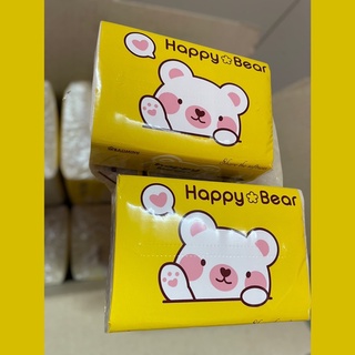 [Combo 2gói]Giấy rút Tre Happy Bear Vàng