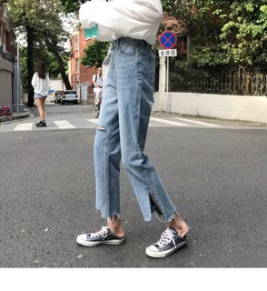 Quần ống loe rách ulzzang