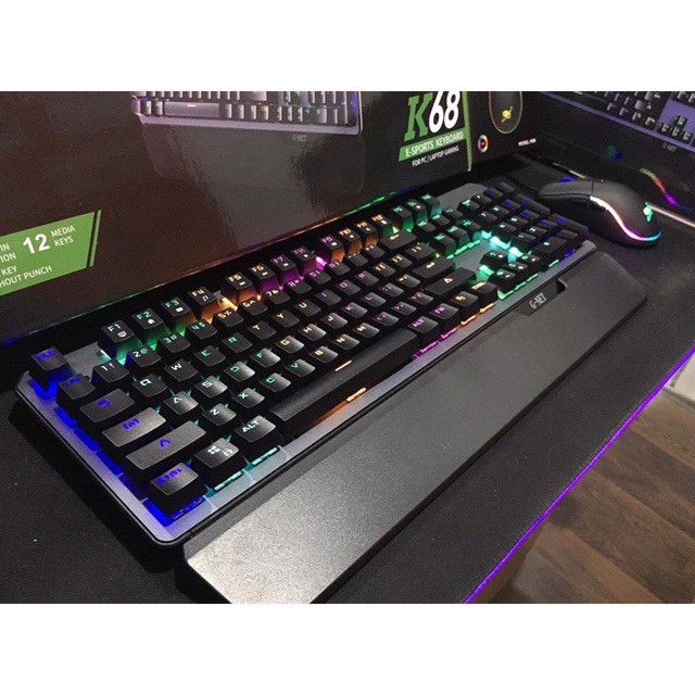 Bàn Phím Cơ Gnet K68 bản Blue switch - Bàn Phím Gaming giá rẻ - Vô Địch Trong Tầm Giá