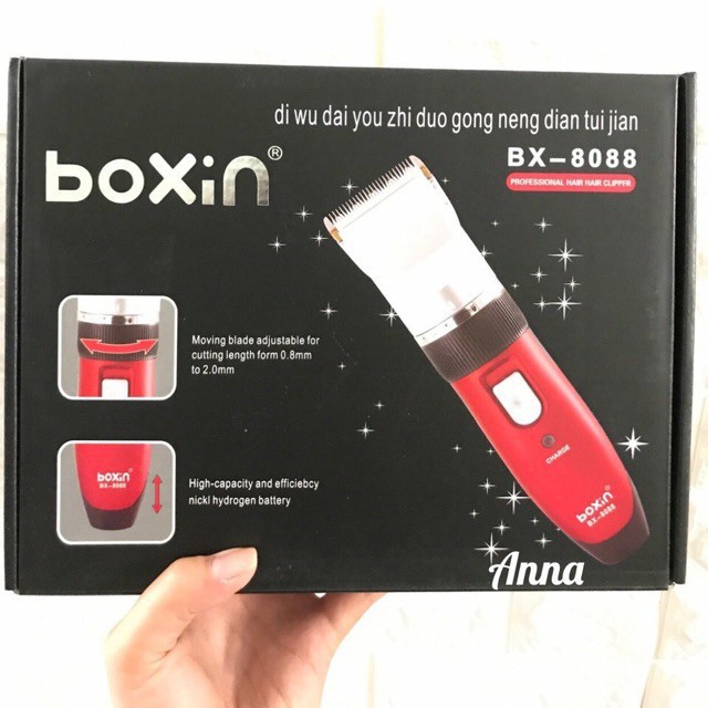 Tông đơ cắt tóc BOXIN BX 8088 - Kèm Thêm 1 Viên PIN  - [homeshoping24h] shopee. vn|mochi04