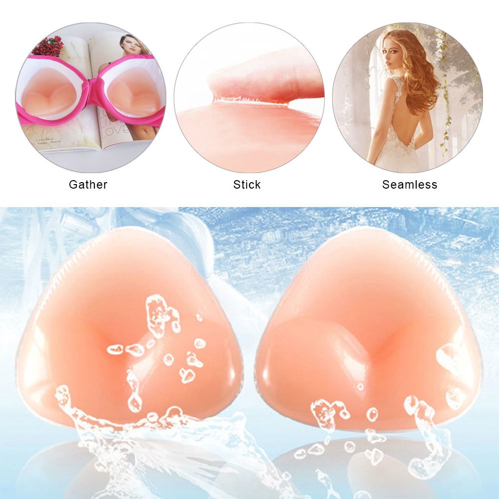 Set 2 Miếng độn ngực cho áo lót bằng silicone bền bỉ và tiện dụng