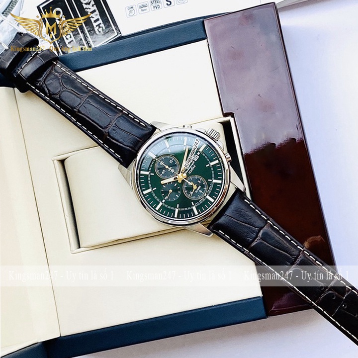 Đồng hồ nam chính hãng Seko dây da đẹp cao cấp, chạy 6 kim , thời trang sang trọng lịch lãm