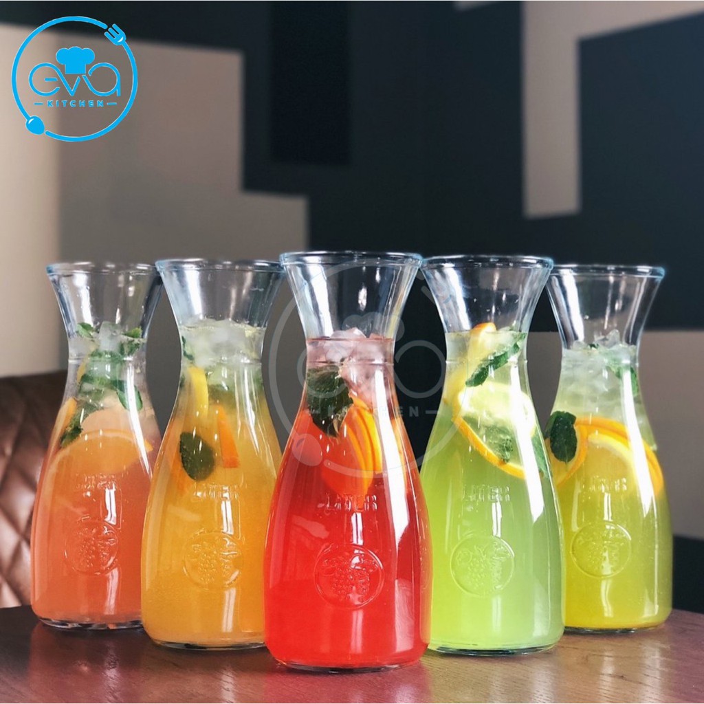 Combo 6 Ly Thuỷ Tinh Đựng Sinh Tố Trà Sữa Dáng Eo Lớn 500 ML M1047