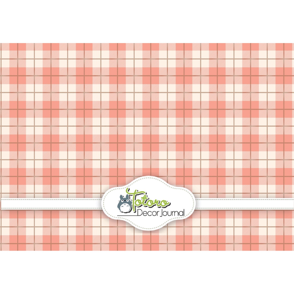 Combo 8 tờ Giấy nền gói hàng gói quà họa tiết caro hồng nâu