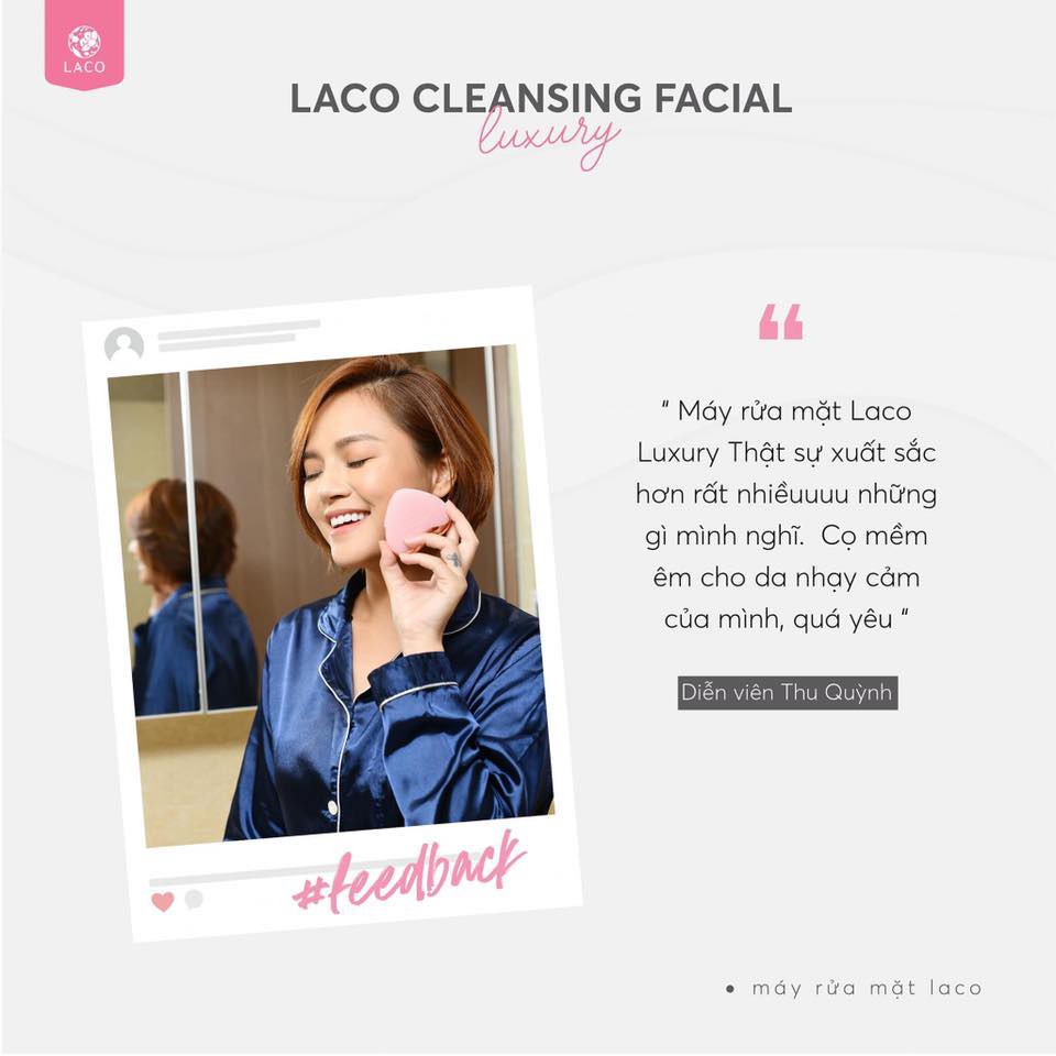 Máy rửa và massage mặt LACO luxury chính hãng, bảo hành 12 tháng ( TẶNG SỮA RỬA MẶT+ BÔNG TẨY TRANG) | BigBuy360 - bigbuy360.vn