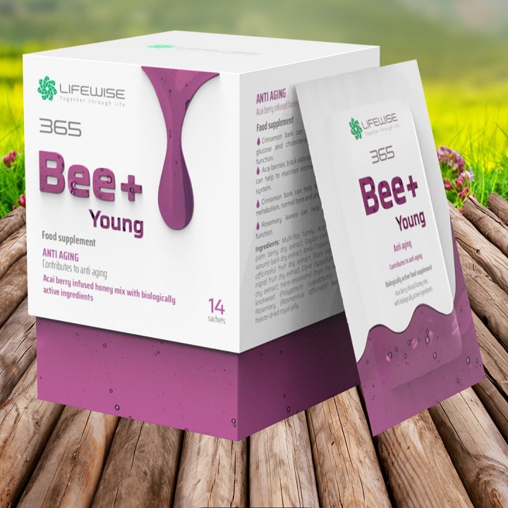 [ GIÁ SỈ ] - Lifewise #365 Bee+ Young, Hỗ trợ Giảm lão hóa, tái tạo tế bào và sức khỏe tổng thể - Hộp 14 gói