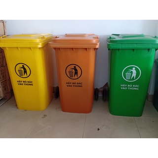 Thùng rác nhựa công cộng 120L (hàng nhập khẩu)