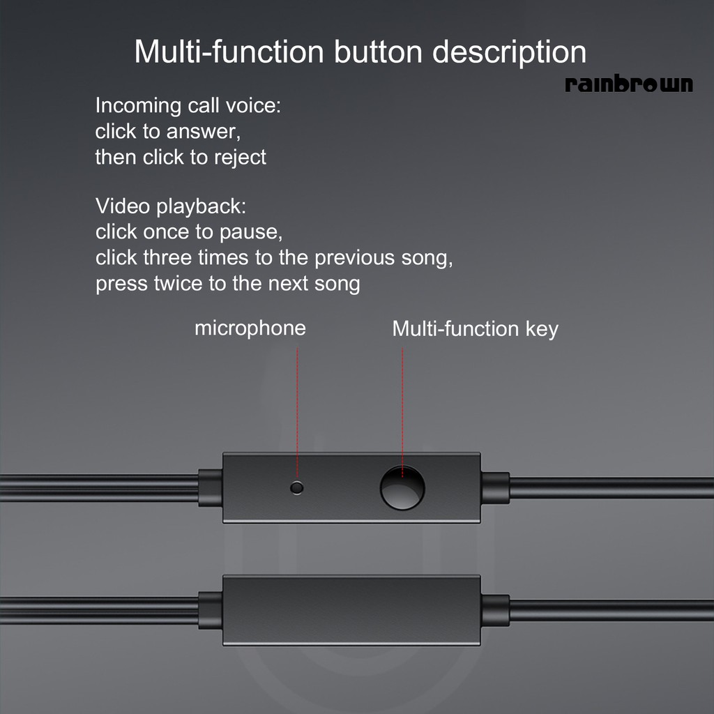 Tai Nghe Nhét Tai 3.5mm Màu Đen / Rej / Pc-6