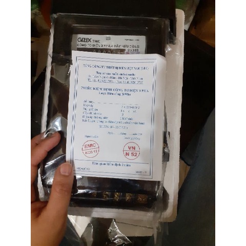 Công Tơ Điện 3 Pha  EMIC 50A 220/380V