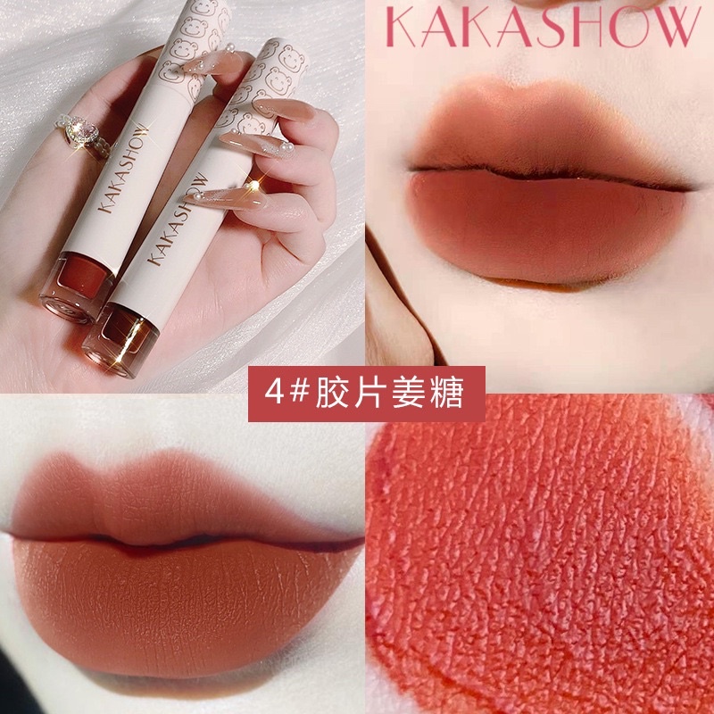 ❤️Son kem lì nội địa Trung KAKASHOW không lem không trôi chất kem mịn lên màu đẹp tạo hiệu ứng nhám siêu xinh-SONKAT00