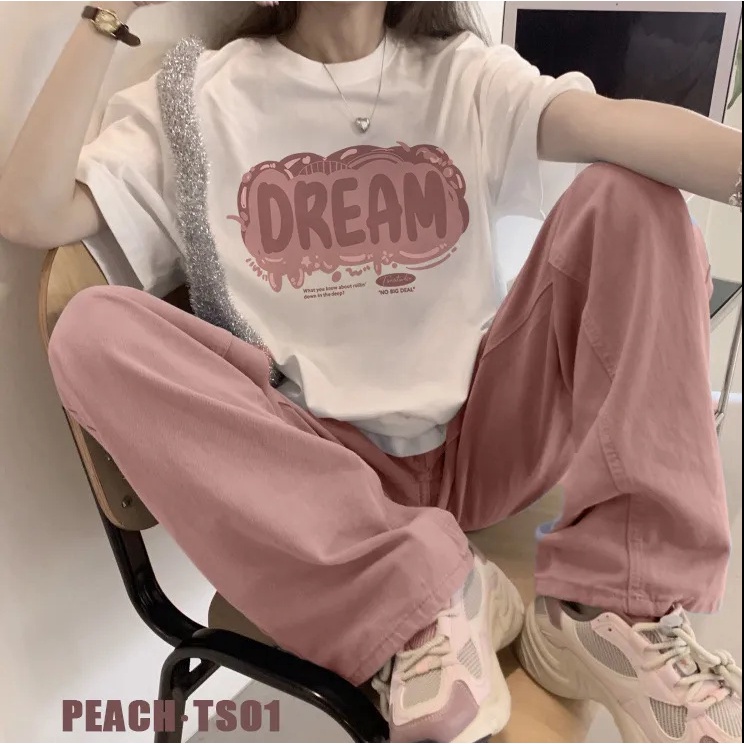 NRVP Áo Thun 100% Cotton Dáng Rộng Thời Trang Hàn Quốc Cho Nữ