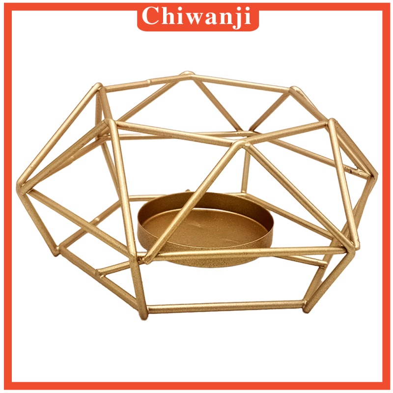 [CHIWANJI] Tea Light Candle Holder Metal Cage Candlestick for Desktop Home Decoration