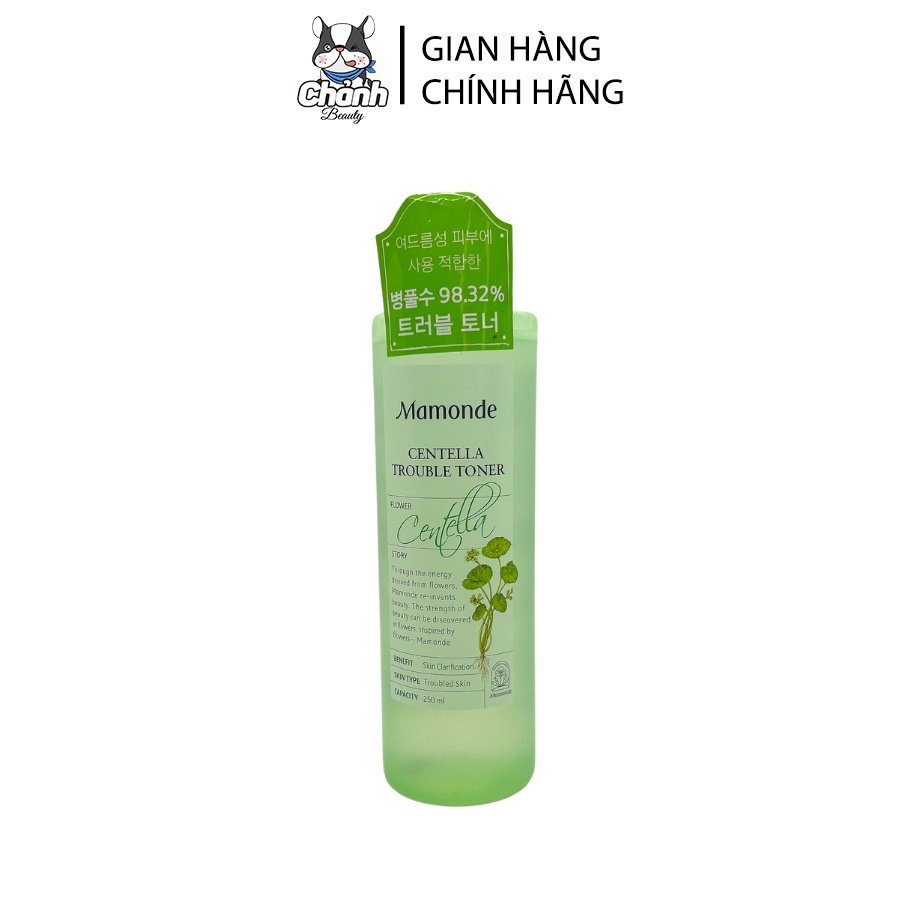 Toner Chiết Xuất Rau Má Mamonde CENTELLA TROUBLE TONER 250ml