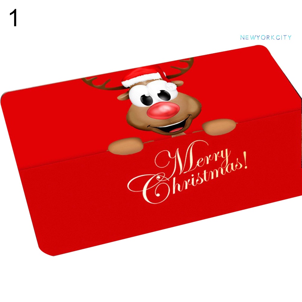 Thảm lót cửa chùi chân Chống Trượt Họa Tiết Giáng Sinh 40 x 60cm