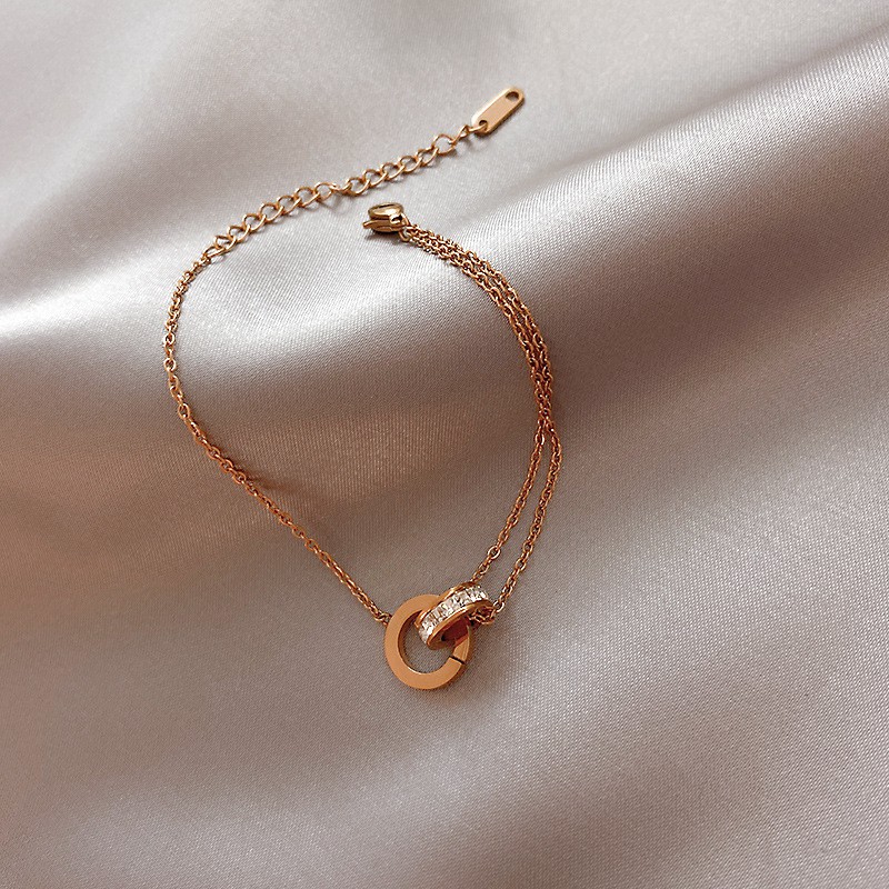 Vòng Tay Thép Titan Thiết Kế Đơn Giản Phong Cách Hàn Quốc Thời Trang Cho Nữ | BigBuy360 - bigbuy360.vn