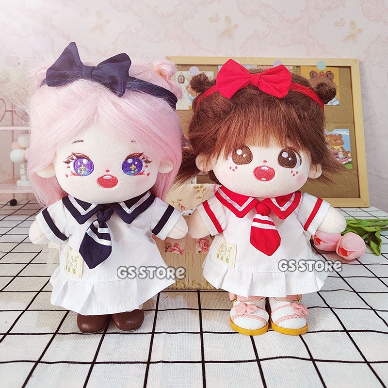 Đầm Đồng Phục Cho Búp Bê Taeyeon DaHyun Tzuyu Momo Giselle Jennie Ikun 20cm
