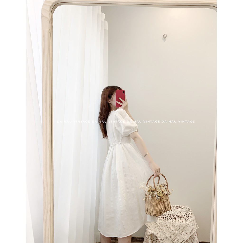 váy, đầm babydoll trắng tay bồng tiểu thư phong cách ulzzang phù hợp chụp ảnh kỉ yếu, đi chơi (ảnh thật, hàng sẵn) | BigBuy360 - bigbuy360.vn
