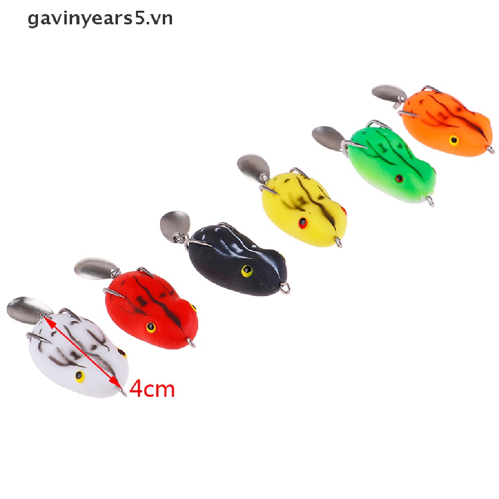 1 Mồi Câu Cá Hình Ếch Nhân Tạo Mềm Có Móc