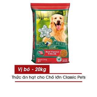 [Bao xá 20kg] Hạt Cho Chó Trưởng Thành Classic Pets Vị Bò