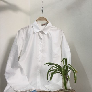 [Thanh Lý Nghỉ Bán] Áo sơ mi trắng Ami cổ đức dáng basic SM0203