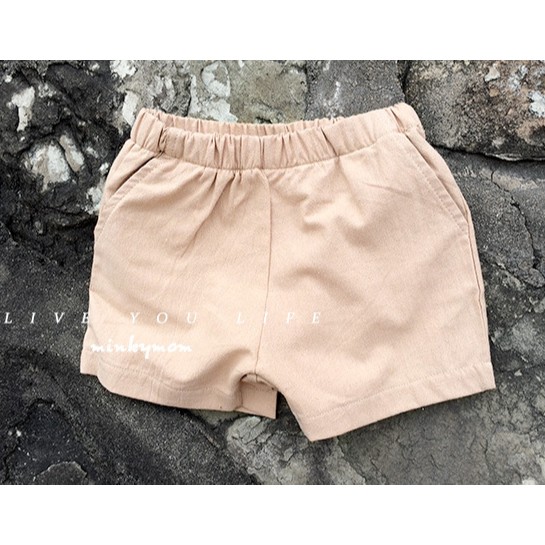 Quần Short Dáng Ngắn Bé Trai 8-23kg Chất Cotton Thô Mềm