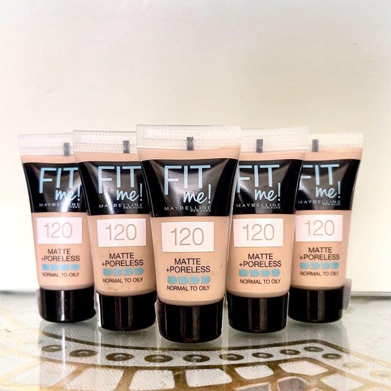 [Tuýp mini 5ml] Kem Nền Mịn Nhẹ Kiềm Dầu Fit Me dạng tuýp Maybelline New York Matte and Poreless Foundation Tube 5ml