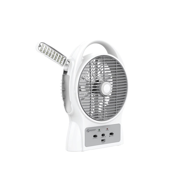Quạt sạc tích điện Sunmax GFR12B2 2 tốc độ gió, có đèn