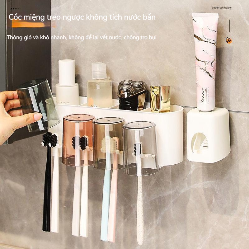 Giá Đỡ Bàn Chải Đánh Răng Tự Động Không Cần Khoan Tiện Dụng