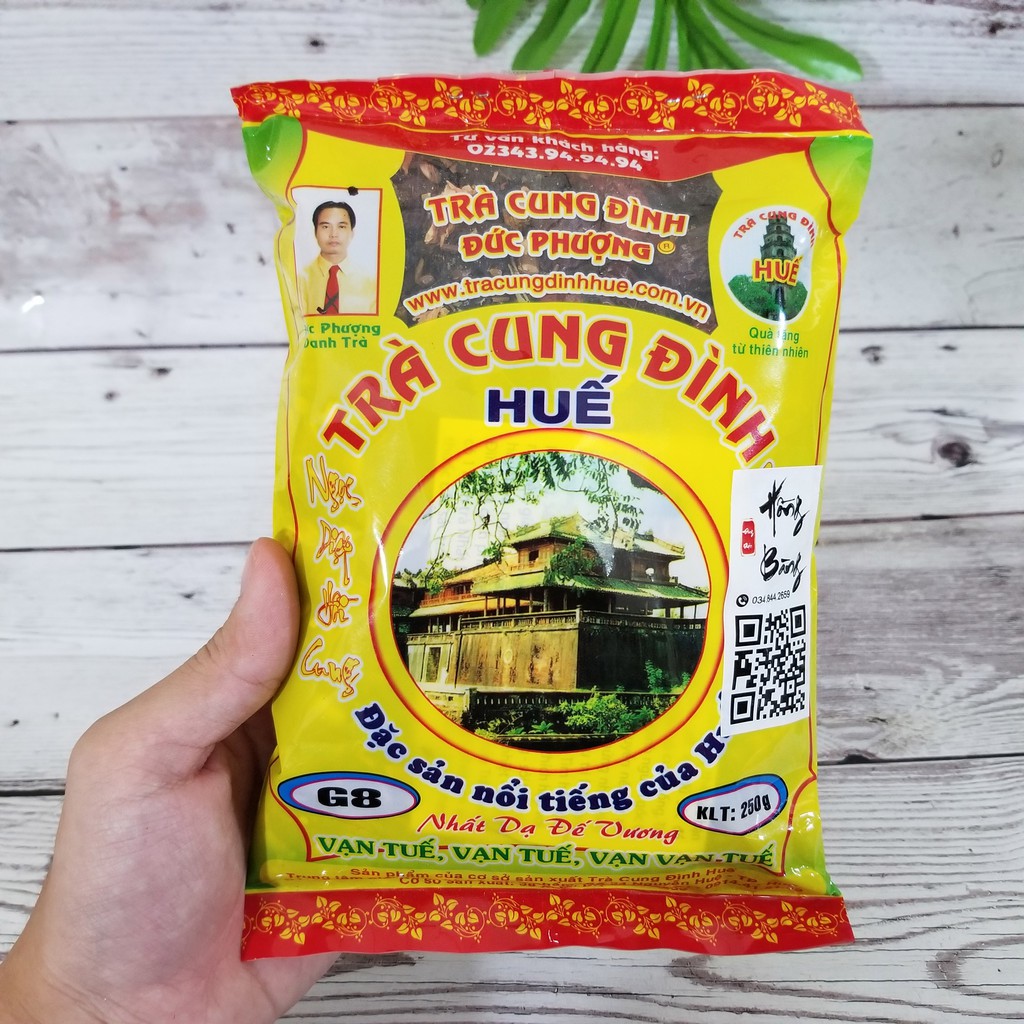 TRÀ CUNG ĐÌNH HUẾ gói 250G (trà cung đình loại 1 phân phối chính hãng, date dài hạn)