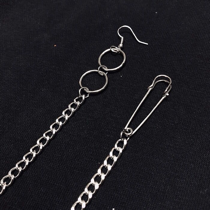 Khuyên Tai Dây Xích Dài 22492 Thời Trang Đường Phố Hàn Quốc Cho Nam Nữ