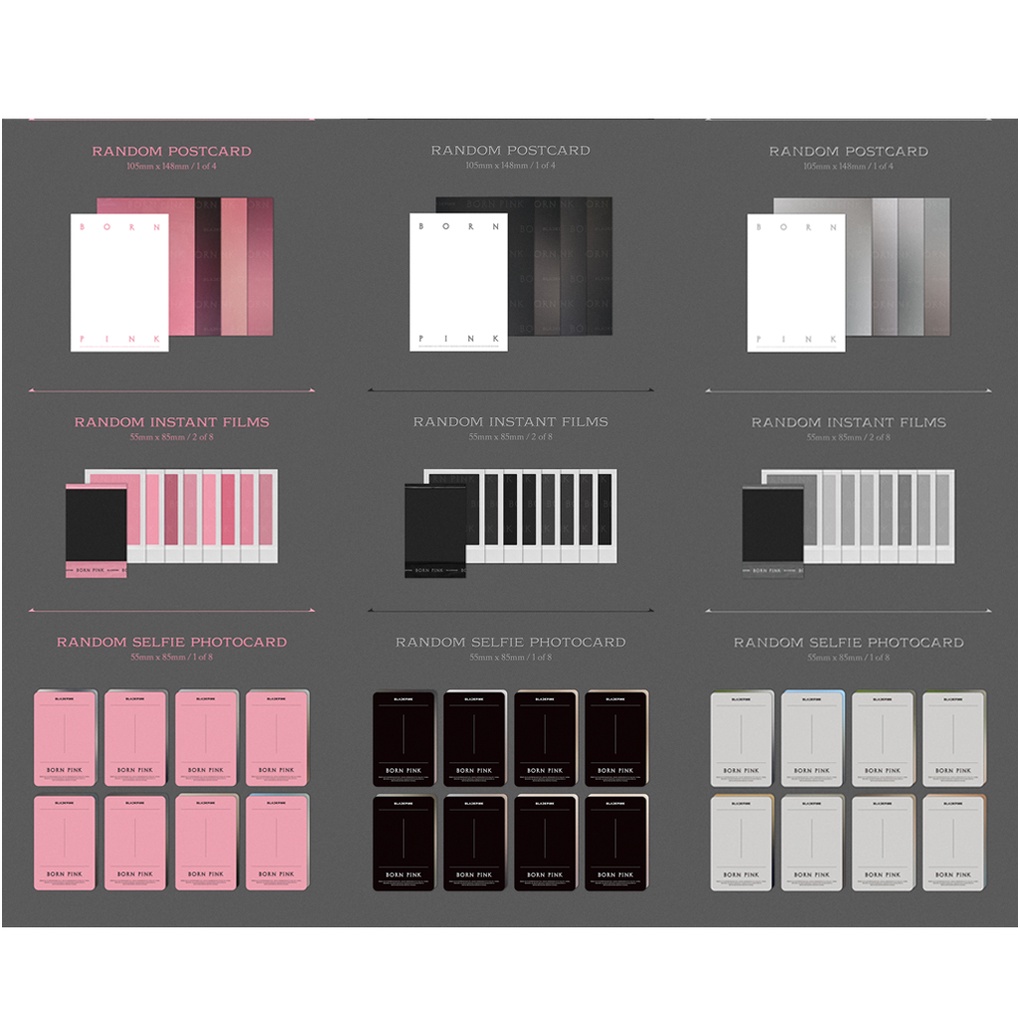 Set hộp album thứ 2 KPOP GOODS phiên bản BLACKPINK BORN PINK