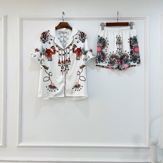 PIJAMA CỘC ĐÙI MCQUEEN  ĐÔI LẠC ĐÀ CAO CẤP