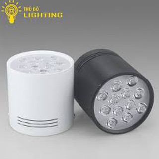Đèn lon, đèn ống bơ led gắn nổi 7w, 12w