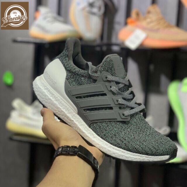 HOT Giầy thể thao Ultra boost 4.0 xanh rêu gót trắng sneaker nam nữ .2020 new new ˇ