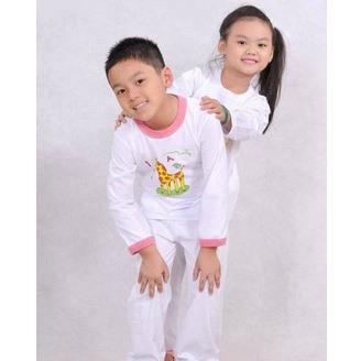 ĐỒ BỘ TAY DÀI TRẮNG 100% COTTON DÀNH CHO BÉ TRAI VÀ BÉ GÁI GIAO HÌNH NGẪU NHIÊN