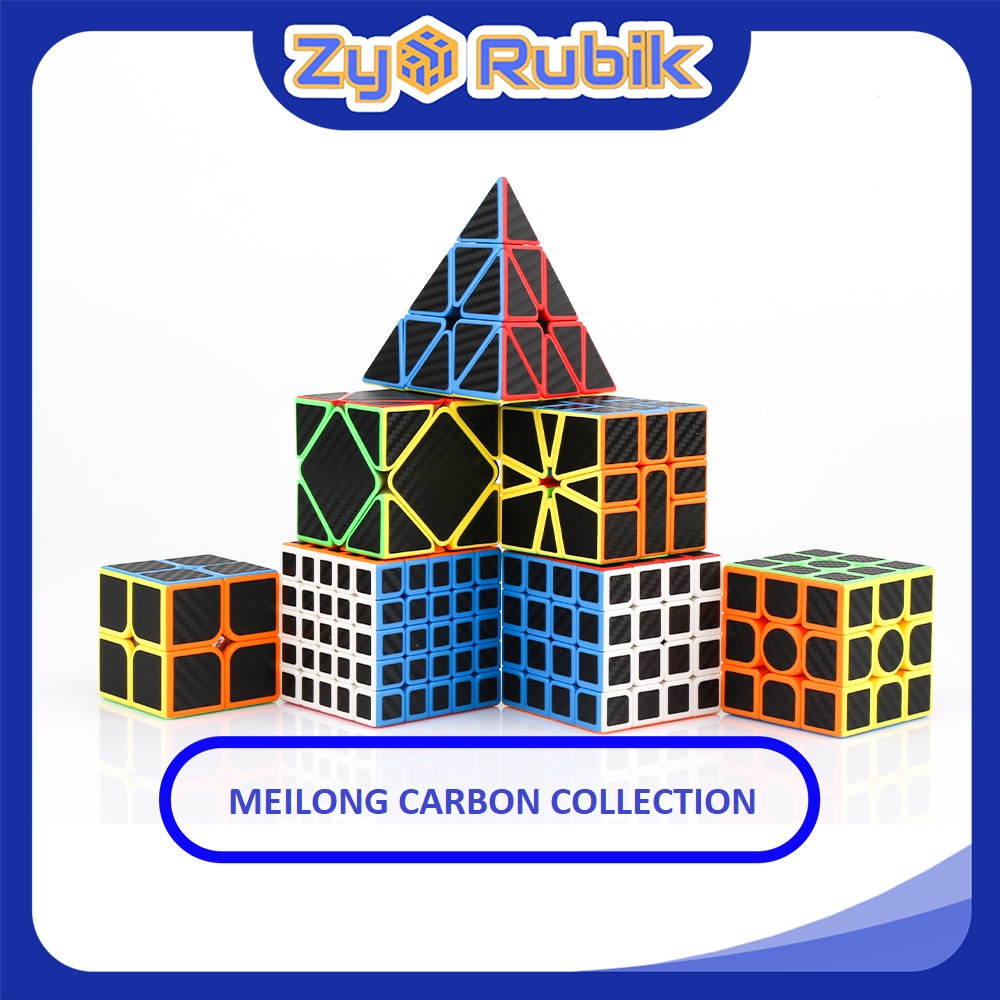 Rubik 3x3 2x2 4x4 5x5 Biến Thể Meilong Carbon/ Meilong Carbon Bộ Sưu Tập Không Thể Thiếu - Zyo Rubik