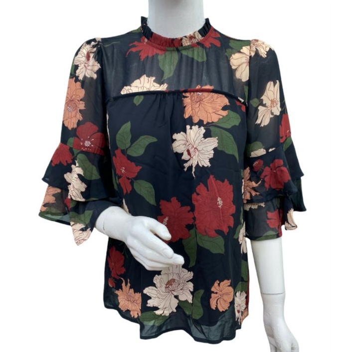 Áo voan 2 lớp tay lỡ monteau