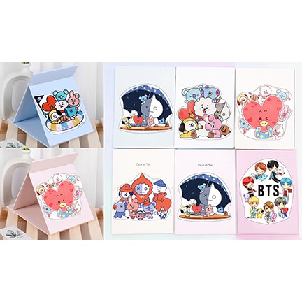 Gương gập bangtan blackpink GGI1 gương 13*17cm Thần tượng idol kpop