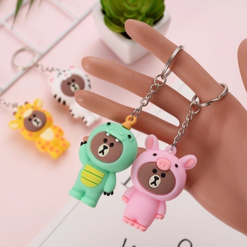 Móc chìa khóa cute dễ thương nhựa dẻo bền làm quà tặng cực ý nghĩa