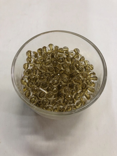 100G Chuỗi Hạt Pha Lê Nhựa 6mm (có nhân màu) Giá Sỉ