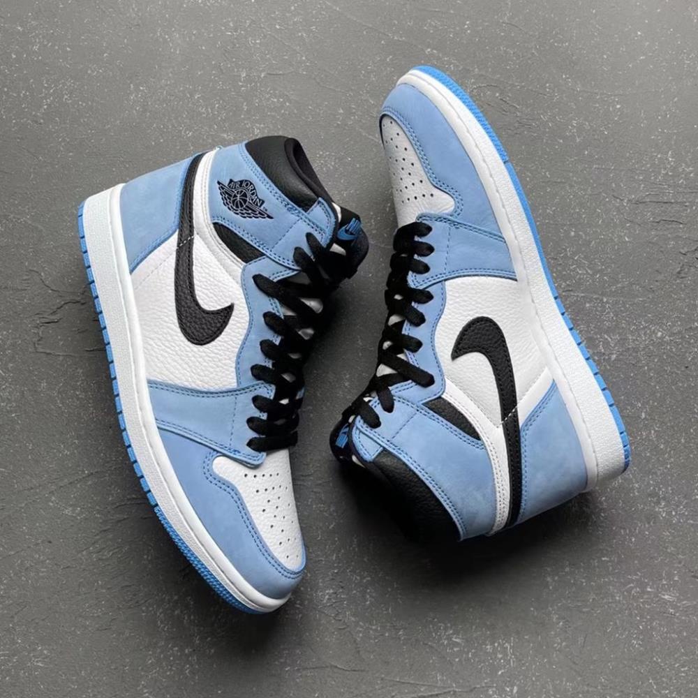✜Giày thể thao air Jordan Xanh Dương cổ cao nam nữ full box bill - Hàng mới về0