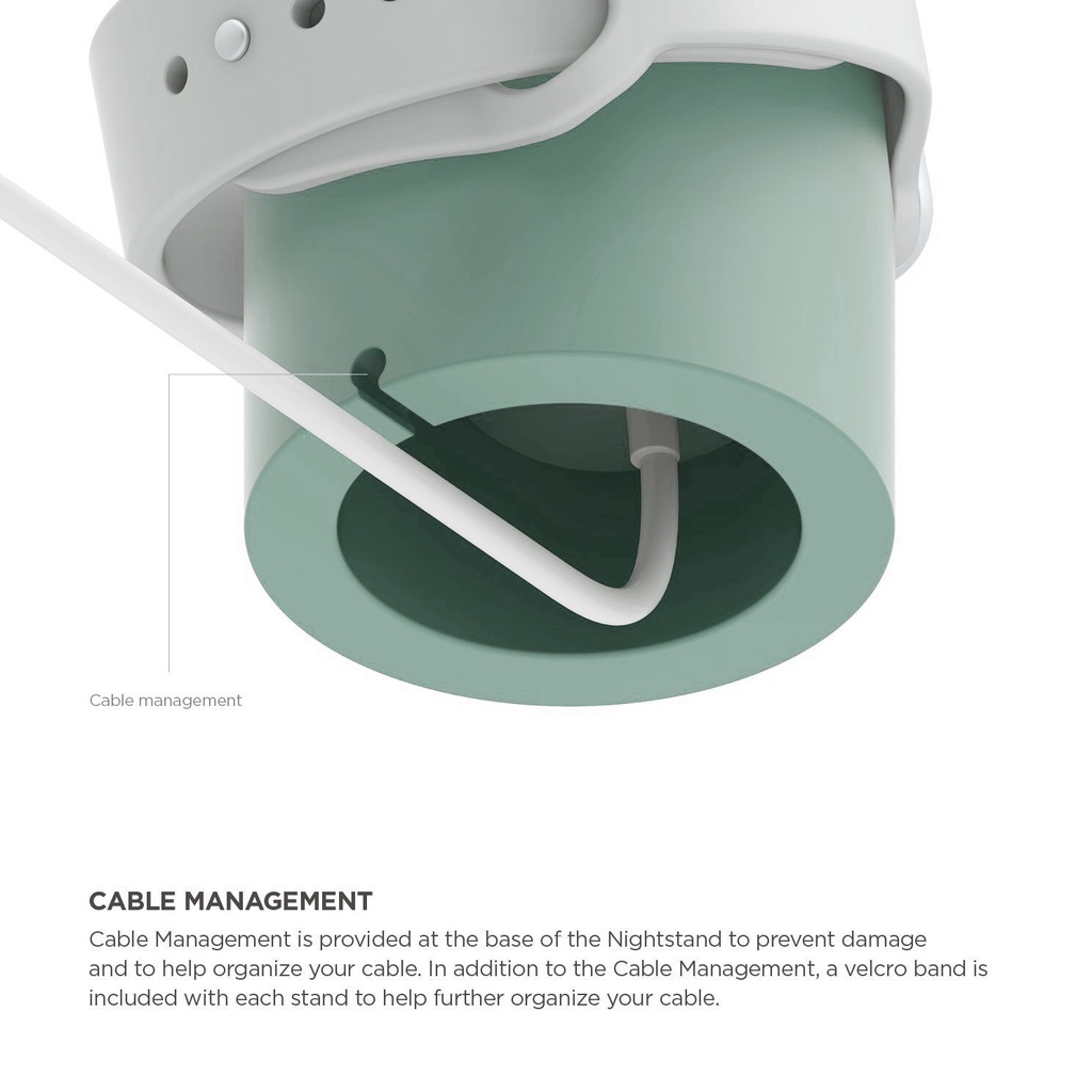 Đế Sạc Silicone Kiêm Giá Đỡ Cho Đồng Hồ Thông Minh Apple Watch Series 7 6 5 4 3 2 SE