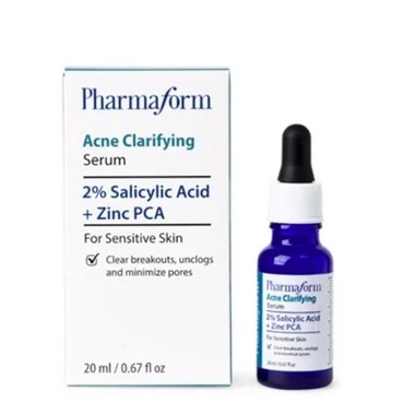 Serum Kiềm Dầu Giảm Mụn Pharmaform Acne Clarifying 2% BHA 1% ZinC 20ml