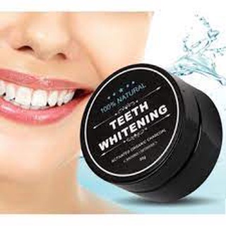 Bột tẩy trắng răng than tre whitening 30g, Giúp Trăng Sáng Răng Tại Nhà.