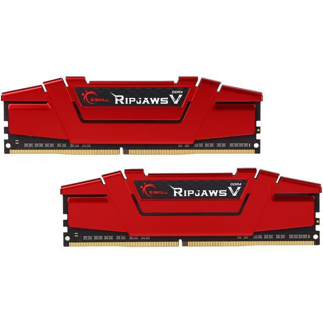 Ram máy tính G.SKILL RIPJAWS V-16GB (8GBx2) DDR4 3000MHz F4-3000C16D-16GVRB - Chính hãng, Mai Hoàng phân phối và BH