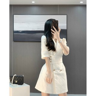 Đầm vest gấm công sở [HÀNG CAO CẤP]