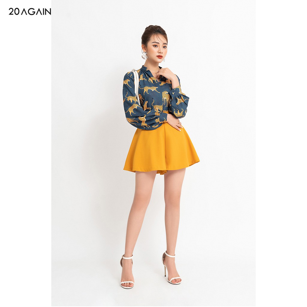 Áo sơ mi voan nữ công sở 92WEAR 2 MÀU, đủ size, áo dài tay rút nhún cổ ASA1454